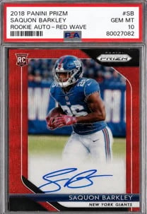 Saquon Barkley 2018 Panini Prizm Auto PSA 10